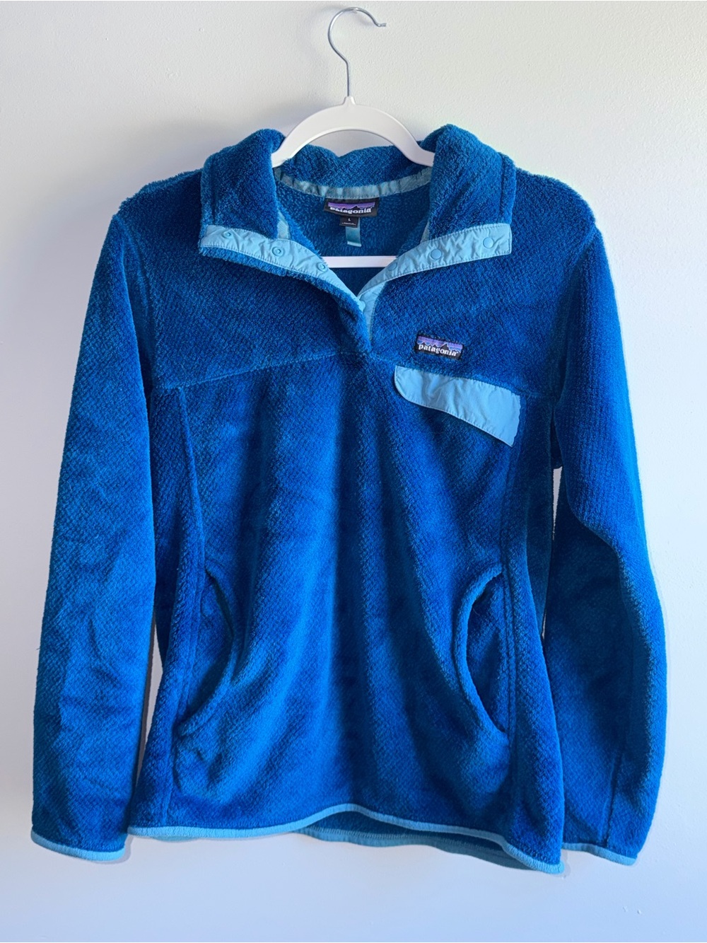 Patagonia Women's Re-Tool Snap-T fleece pullover Royal Blue